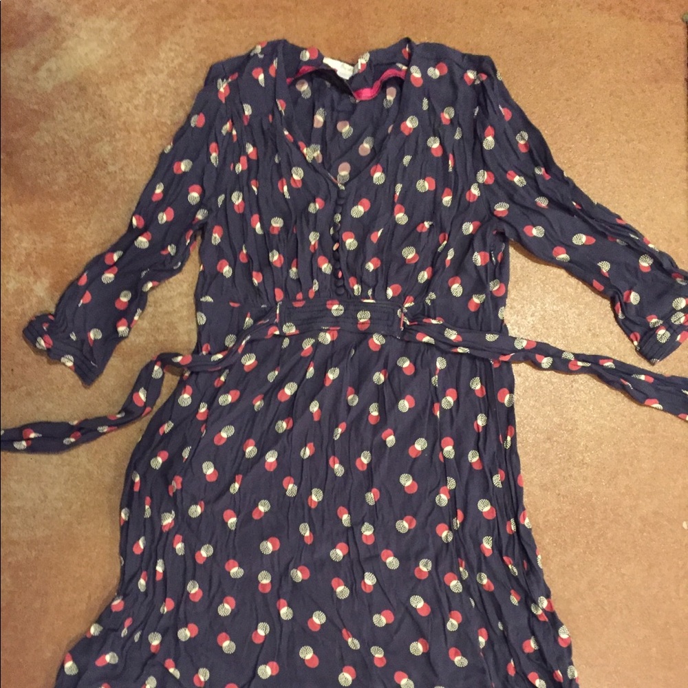 Boden Dress w/ waist tie